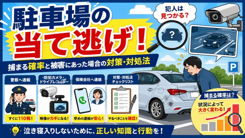 駐車場　当て逃げ　対処法