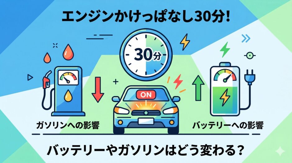車　エンジン　かけっぱなし　30分