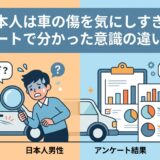 日本人　車の傷　気にしすぎ