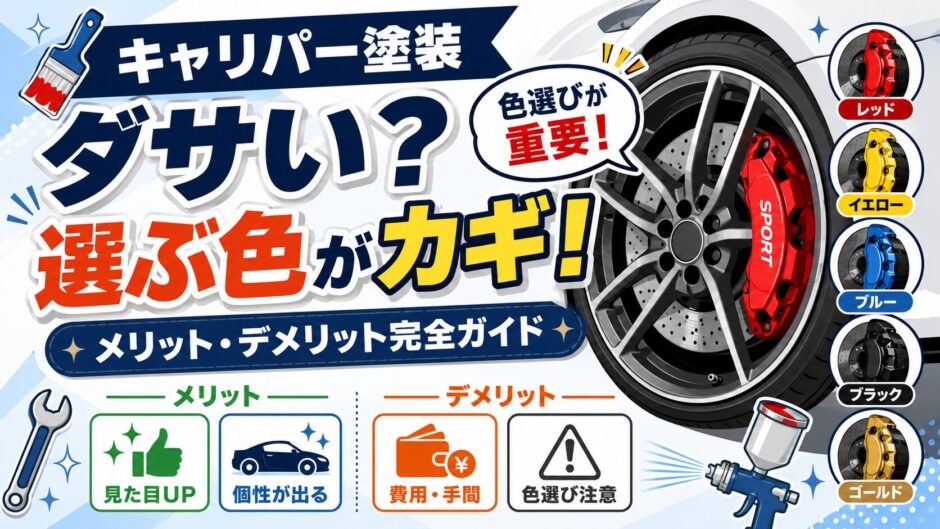 キャリパー塗装　ダサい