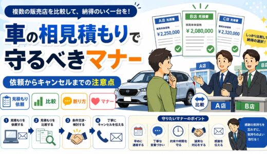 車の相見積もりで守るべきマナー！依頼からキャンセルまでの注意点