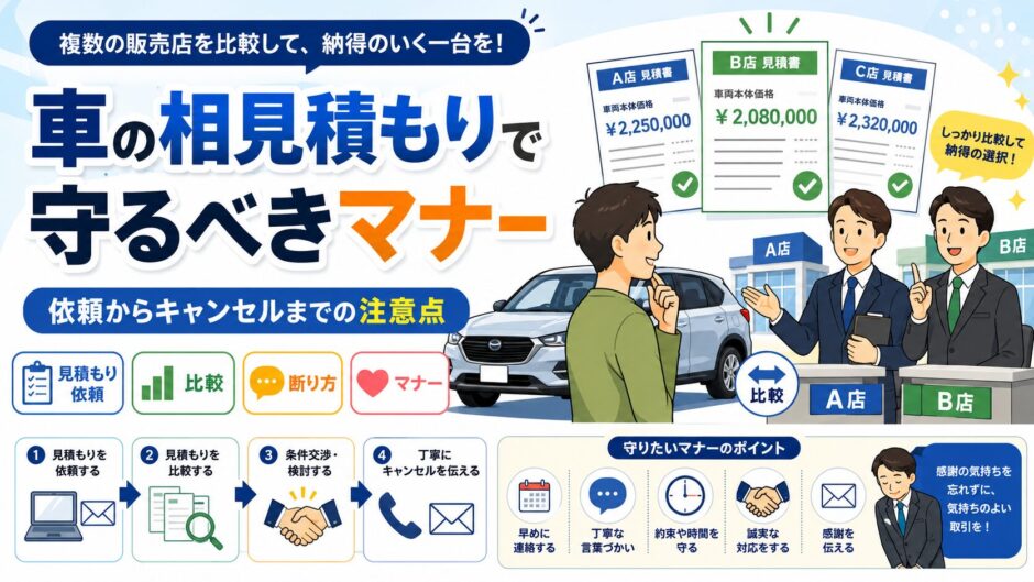 車　相見積もり　マナー