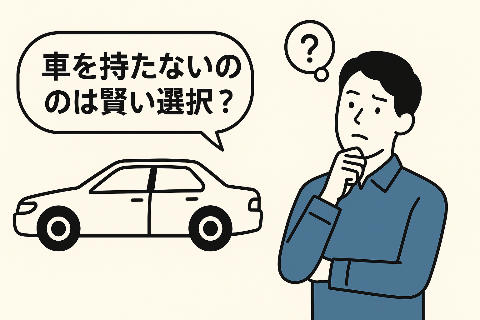 車を持たないことは賢い選択？家計と人生に与える影響とは？