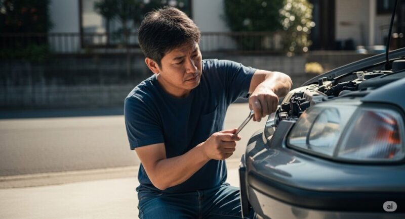 フロントバンパーが外れたら自分で直せる?