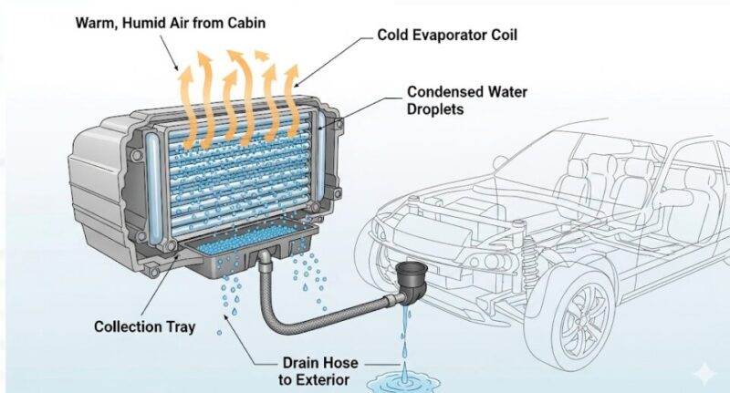 なぜ冷房で車の下から水が垂れるのか