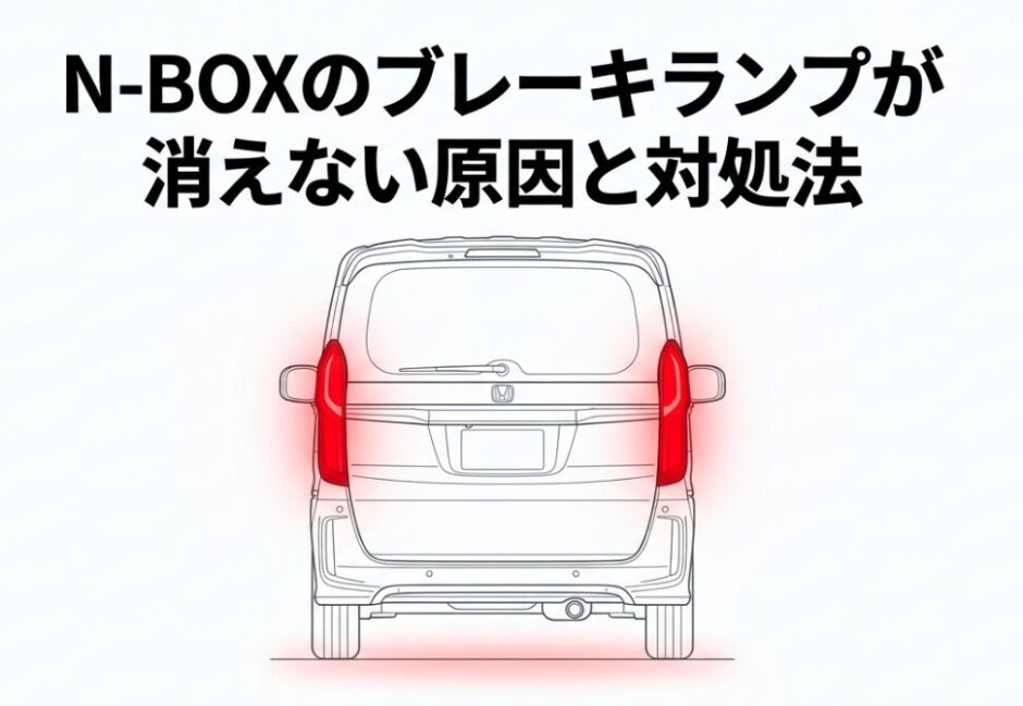 エヌボックスのブレーキランプが消えない原因と対処法