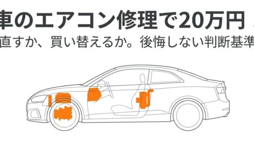 【実体験あり】車のエアコン修理で20万！？買い替えか直すかの判断基準を解説