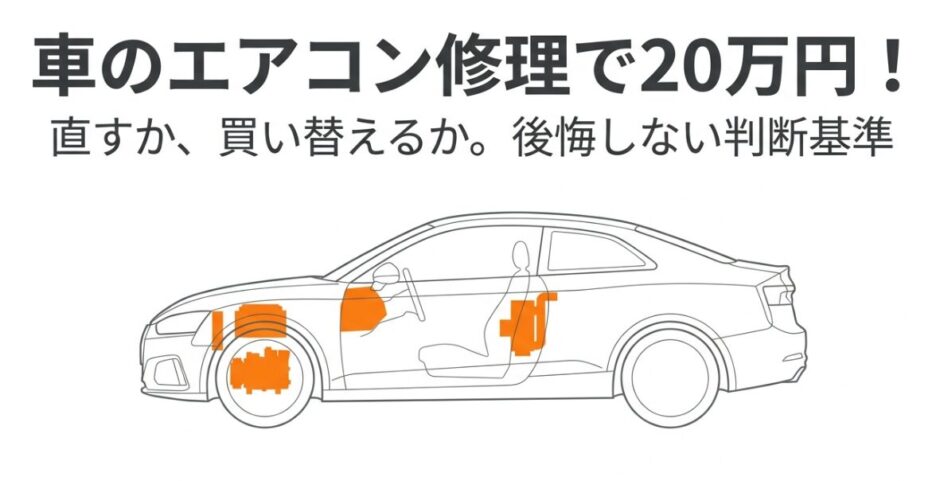 交換可能　エアコン修理済　総額9万円 走7万km 検R8/9月 ミラ 実体験あり】車のエアコン修理で20万！？買い替えか直すかの判断基準を
