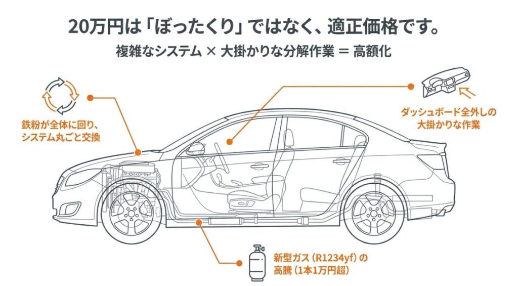 実体験あり】車のエアコン修理で20万！？買い替えか直すかの判断基準を