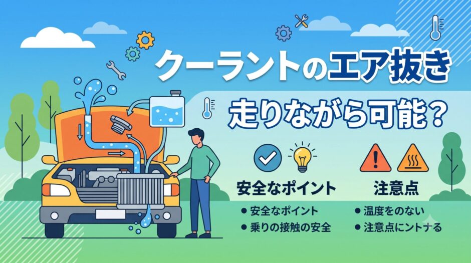 クーラント　エア抜き　走りながら