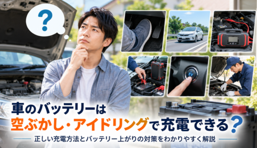 車のバッテリー充電に空ぶかしは効果なし？時間短縮に繋がる正しい充電方法！