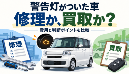 警告灯がついた車は修理か買取か？3,470円で直した私の判断と比べ方